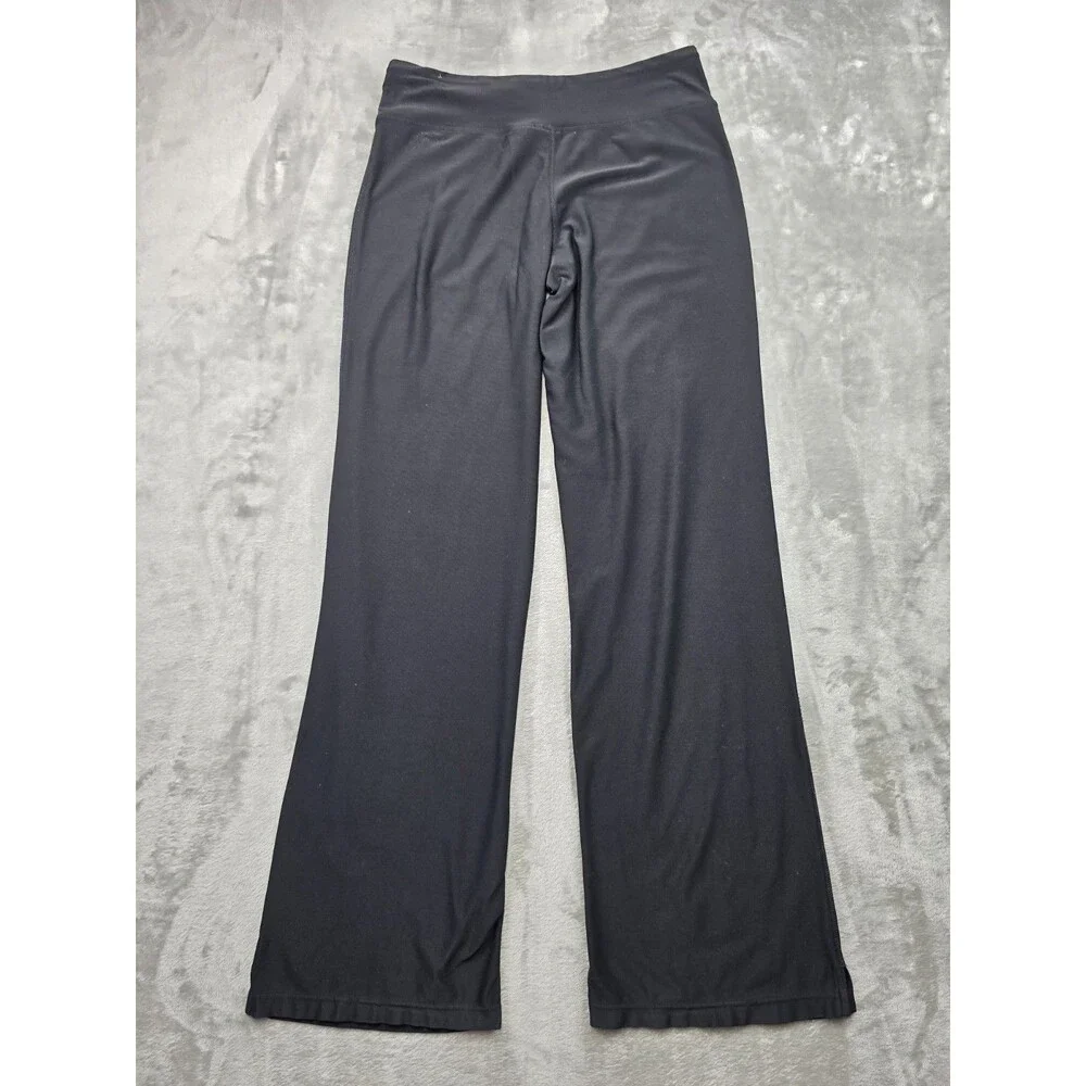Nike Fit Dry Women Black Wide Leg Yoga Pants Athletic Training Sweats Size Small