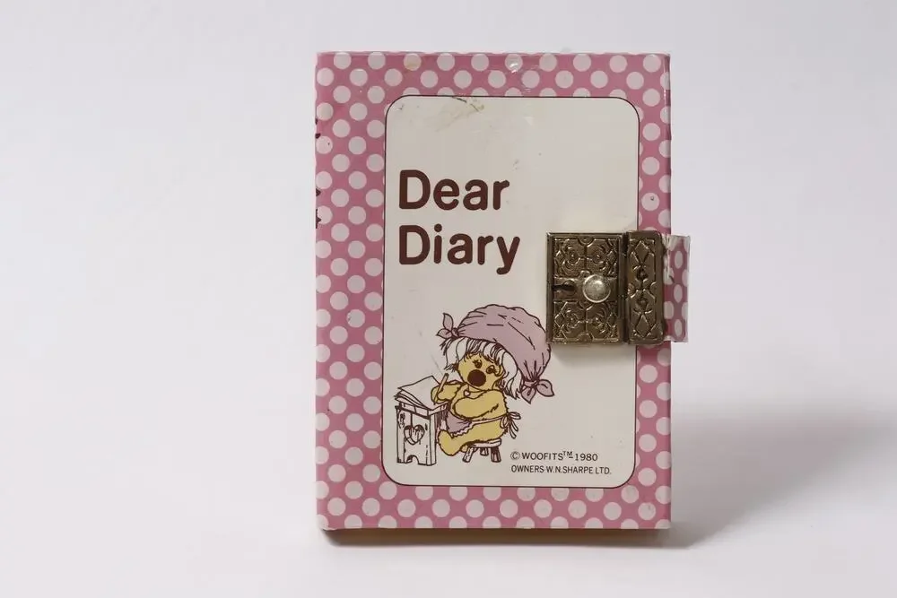 1980 Dakin The Woofits Dear Diary Vintage Notebook Locked ~ 260622-WH 1247