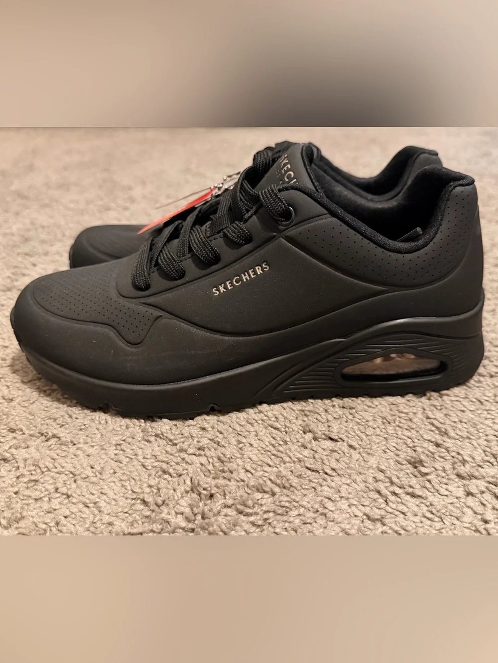 SKECHERS STREET UNO STAND ON AIR WEDGE SNEAKERS