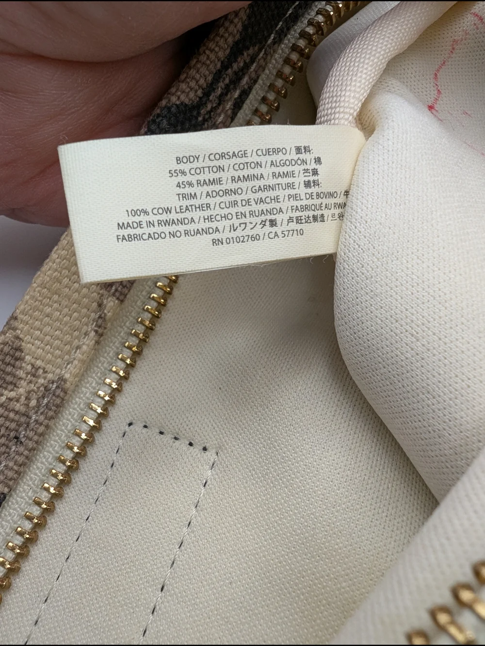 kate spade Floral Bow Canvas Wristlet in Neutral Tones 10