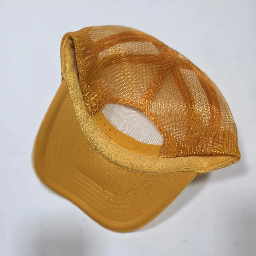 Port Sandz Trucker Hat Surfer Mustard Yellow Ciao Patch Mesh Snapback Cap Surf