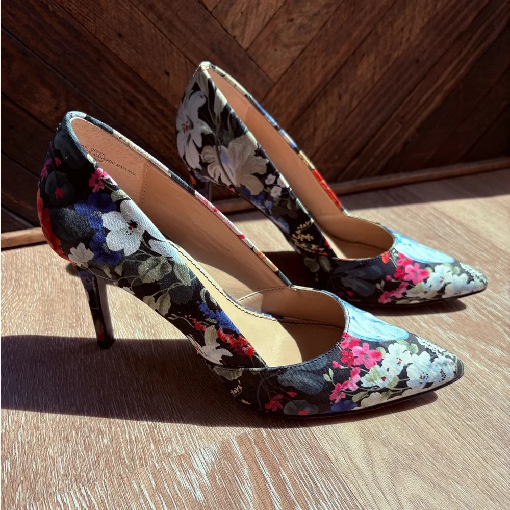 Audrey Brooke Floral Heels (size 7)
