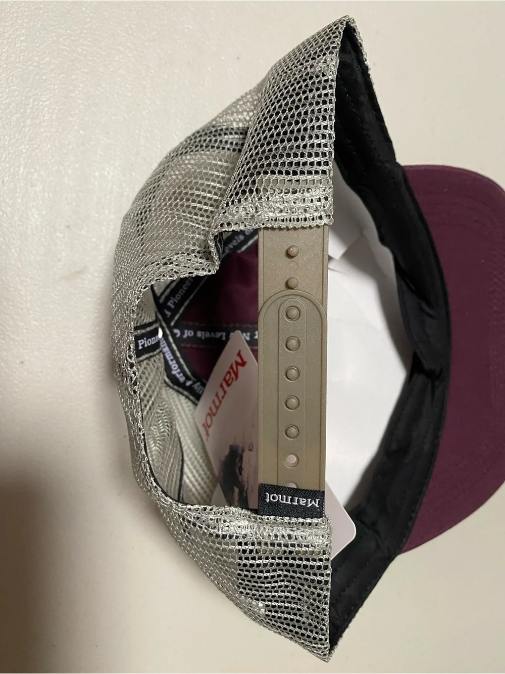 NWT Marmot  Purple & Gray Mesh Trucker Hat Unsex Size