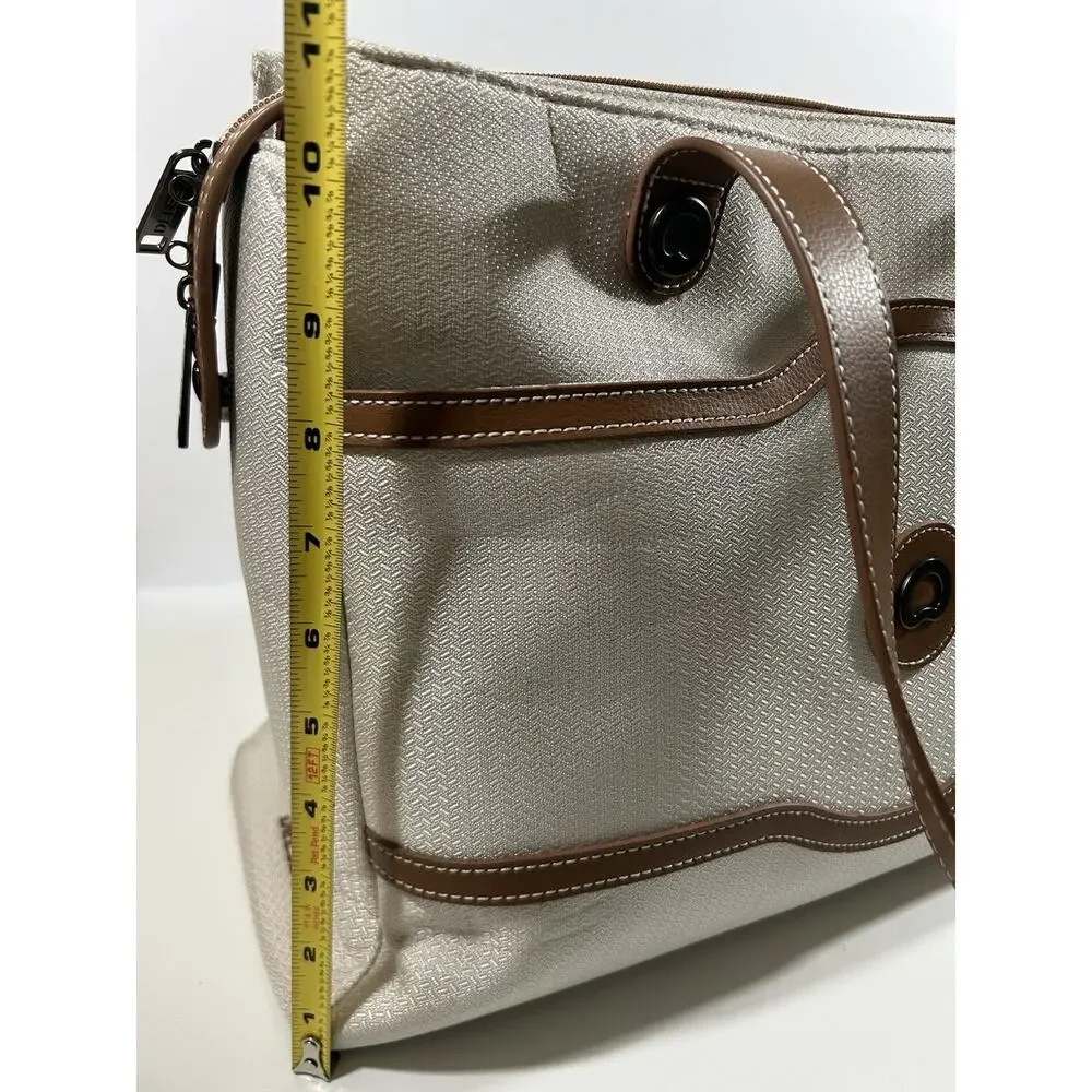 DELSEY PARIS Chatelet Air 2.0 Shoulder Bag Angora Cream Brown Travel Tote