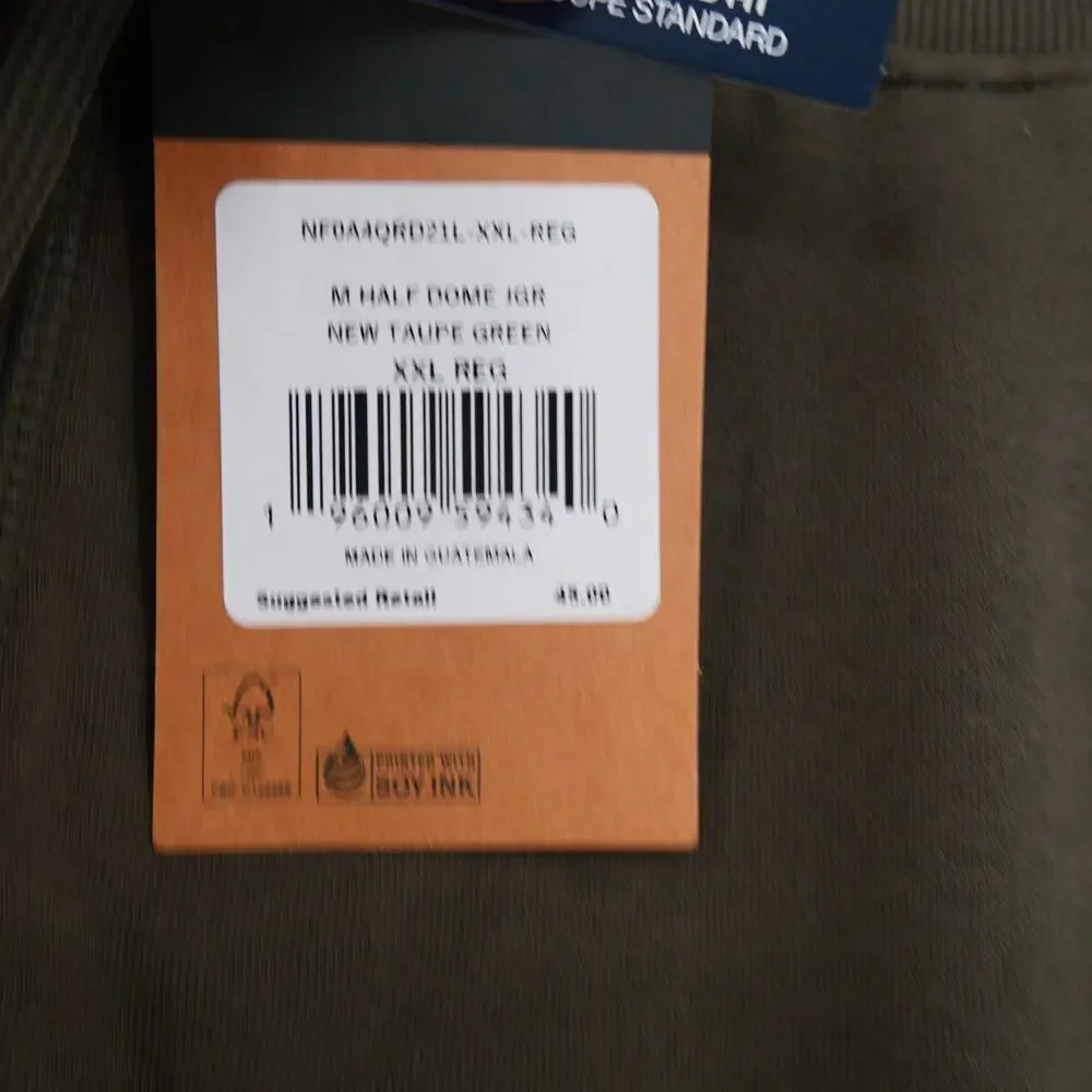 NEW The North Face Half Dome Joggers Pants Taupe Green Men's XXL