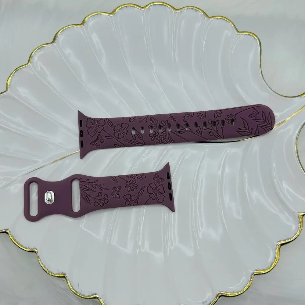 Floral Design Apple Watch Bands 42mm 44mm 45mm 49mm