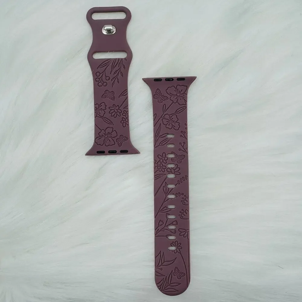 Floral Design Apple Watch Bands 42mm 44mm 45mm 49mm