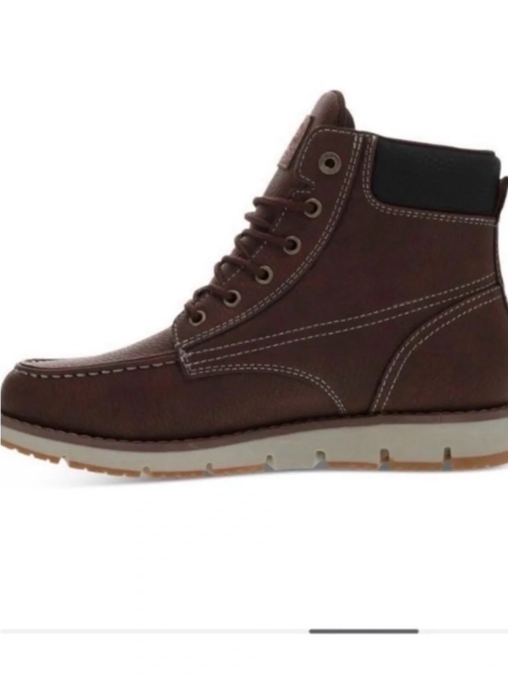 LEVI’S Men’s Brown Leather Durable Work Boots Size 10
