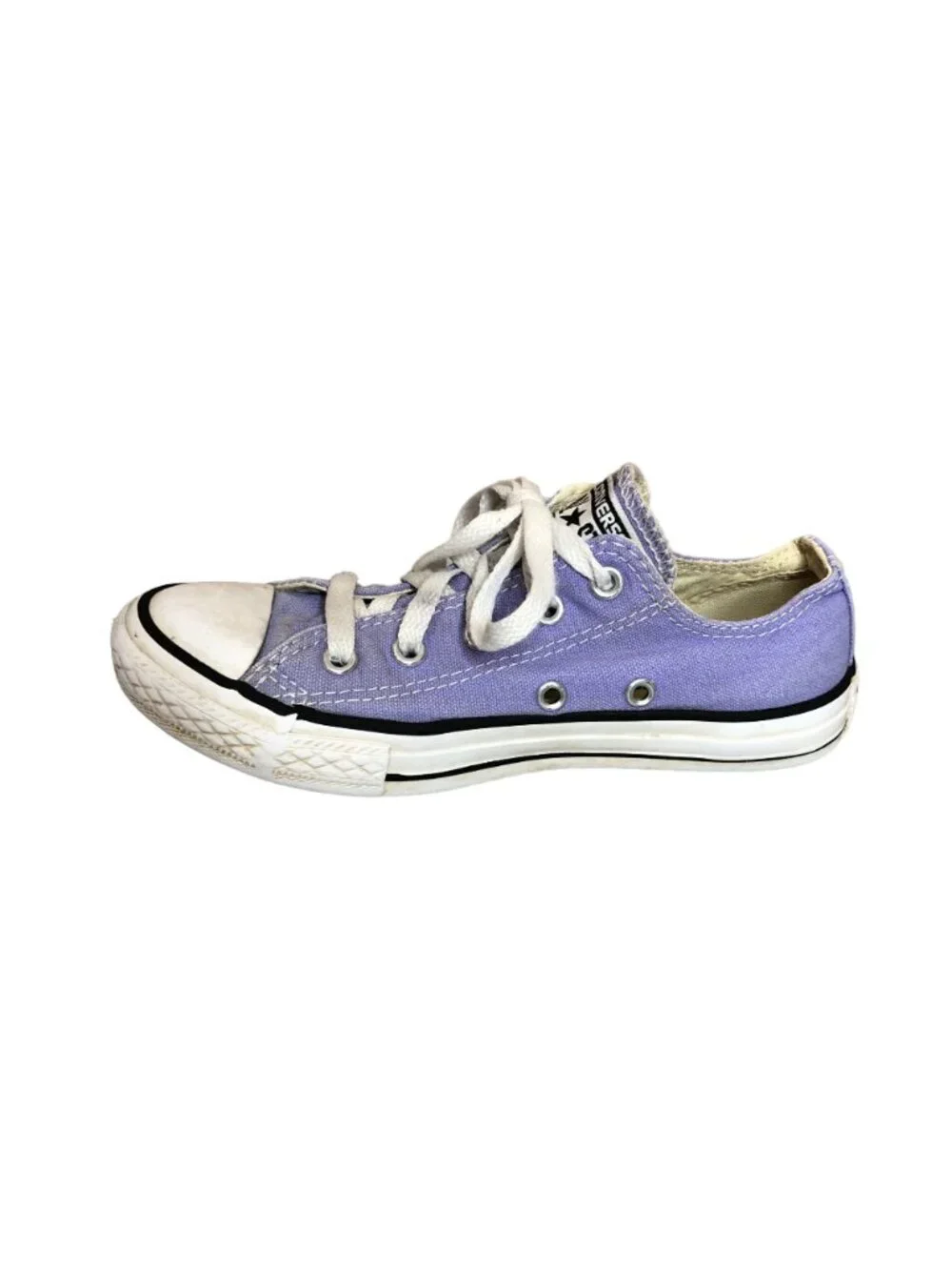Converse All Star Chuck Taylors Purple White Girls 1 Low Top Sneakers Shoes