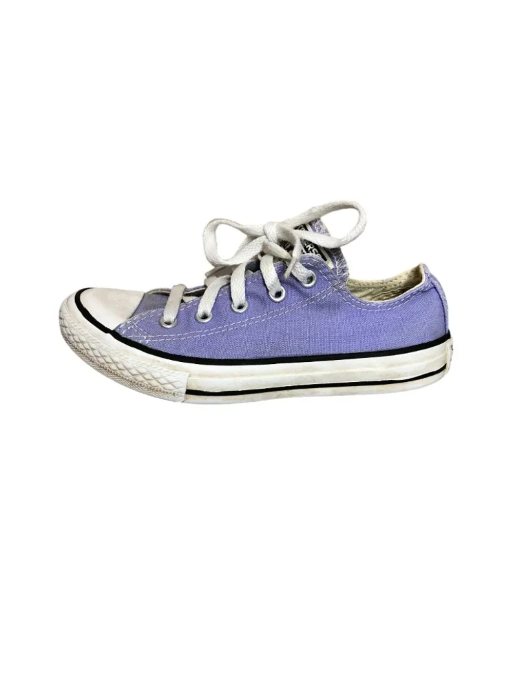 Converse All Star Chuck Taylors Purple White Girls 1 Low Top Sneakers Shoes