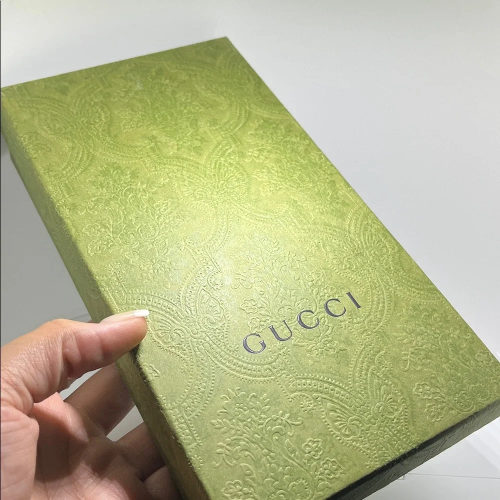 Gucci Champagne Gold Leather Eclipse Long Wallet