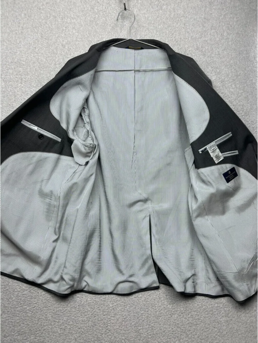 Brooks Brothers Explorer Madison Fit Blazer Suit Jacket 50R Gray Wool Stretch