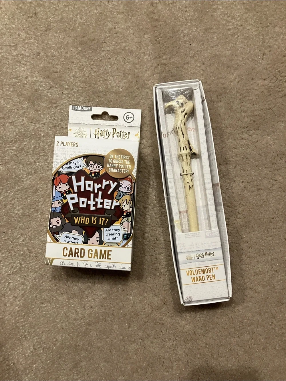 Harry Potter Voldemort Wand Pen & Harry Potter Trivia Card Game bundle