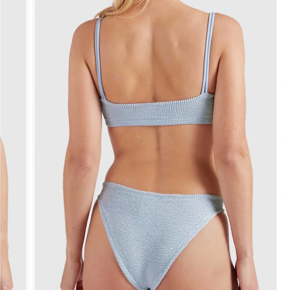 Hunza G Cassie Beaded Two-Piece Swimsuit