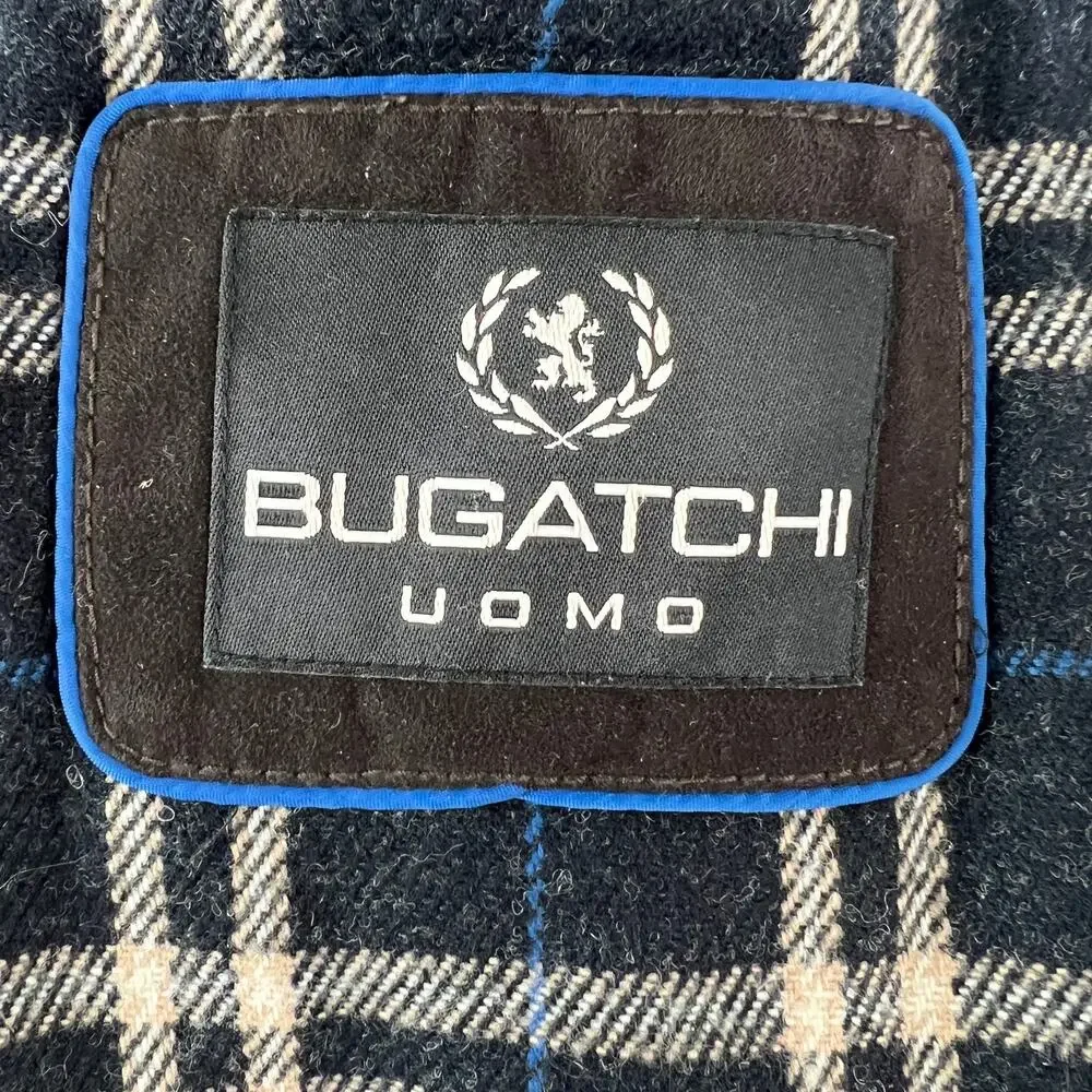 BUGATCHI Uomo Mens Brown Long Sleeve High Collar Lined Winter Jacket Coat Size L