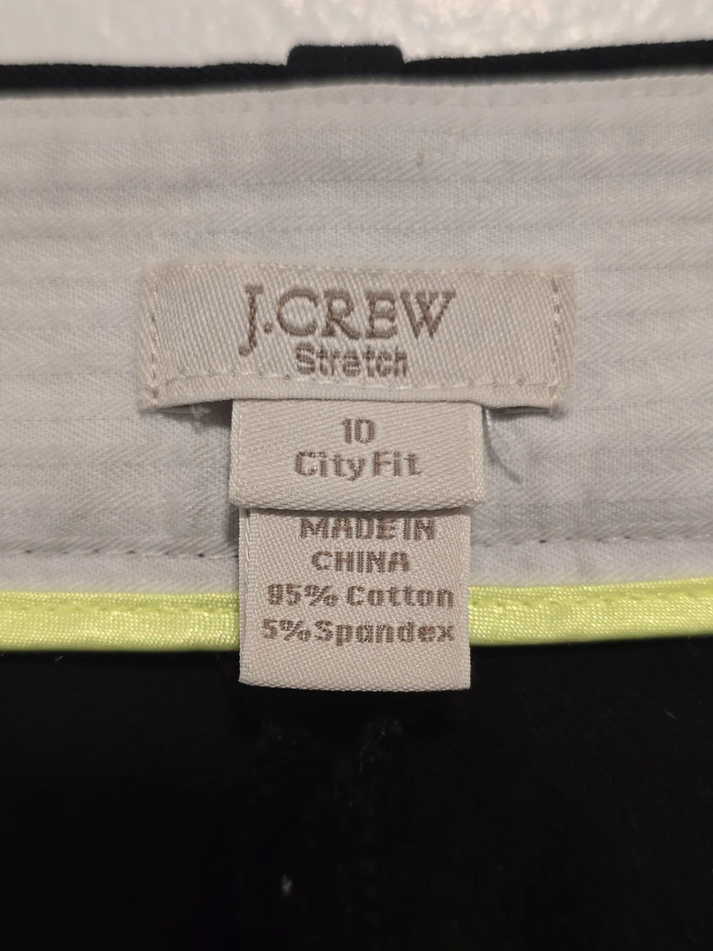 J. Crew - Black City Fit Pants
