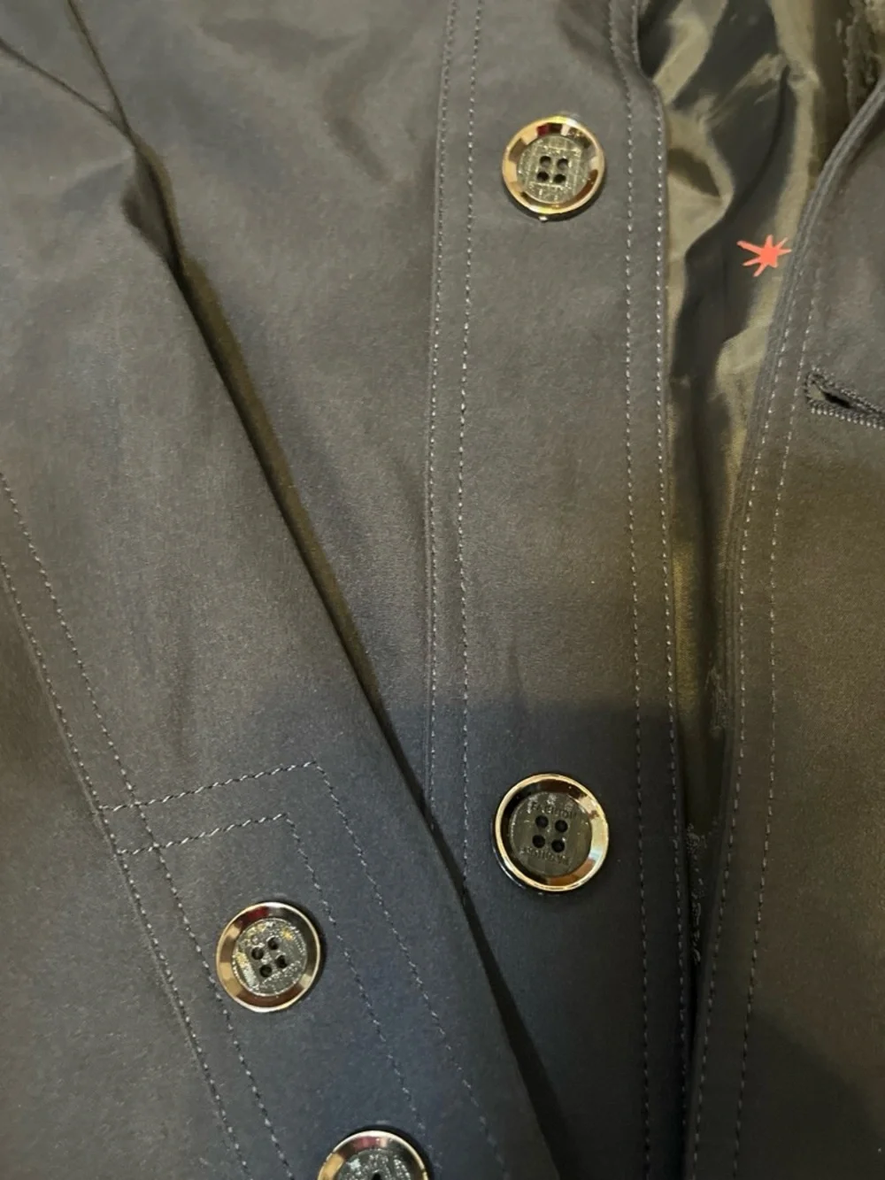 Men's Navy Button-Front Jacket