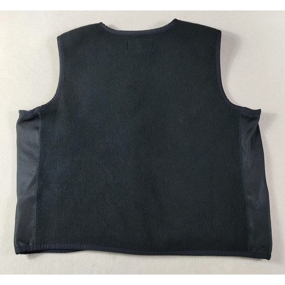 Vintage Harley Davidson Vest Mens XL Black Fleece Full Zip Motorcycle Riding