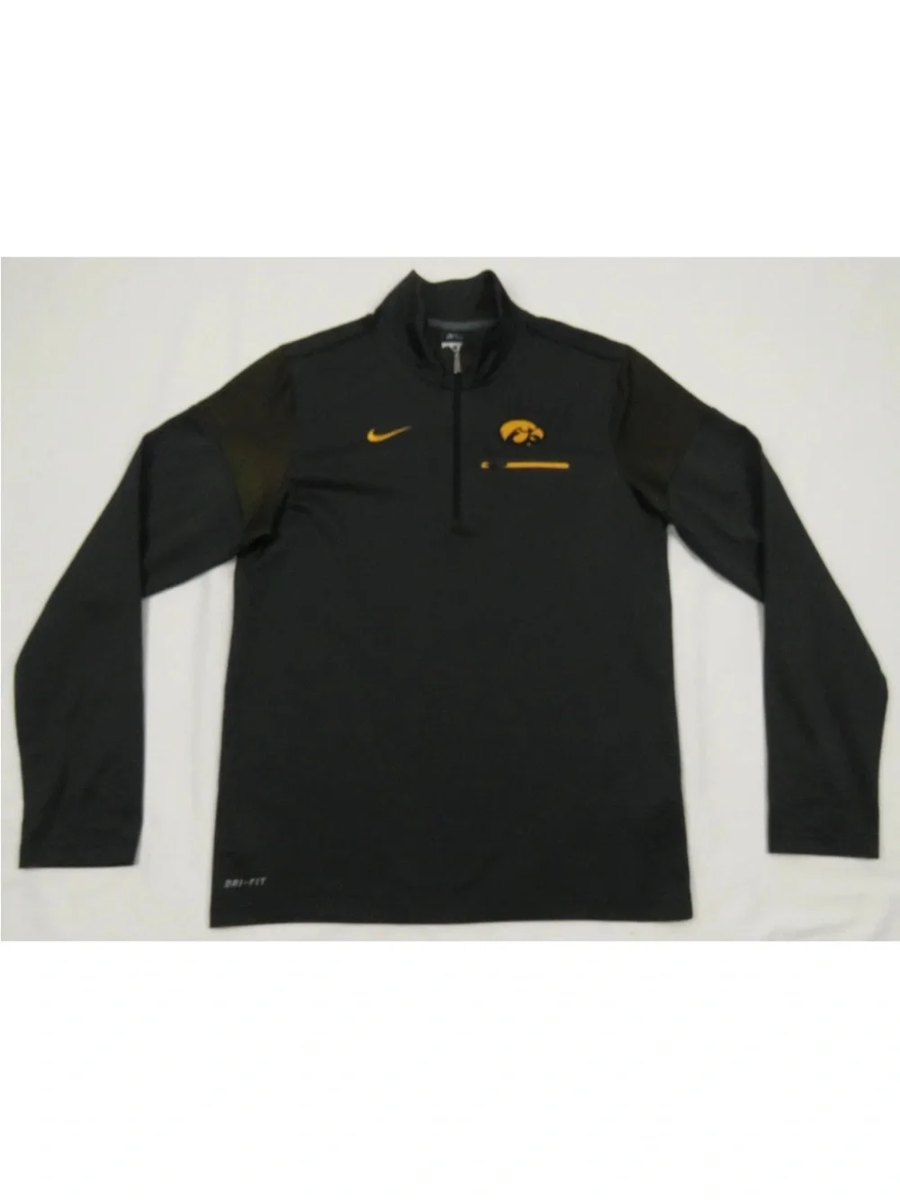 Iowa Hawkeyes NCAA Nike Dri Fit Coaches Field 1/4 Zip Pullover Jacket S