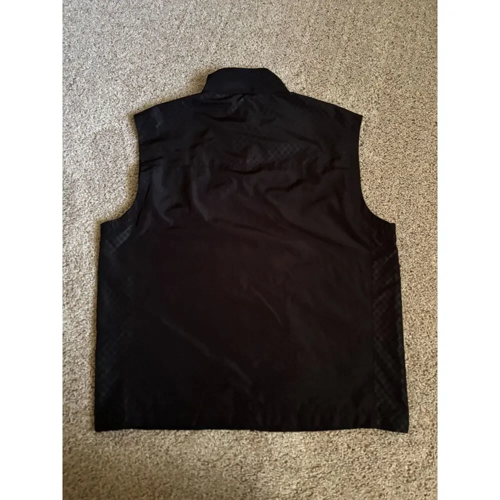 Greg Norman for Tasso Ella Vest Men's L Black Golf Athleisure