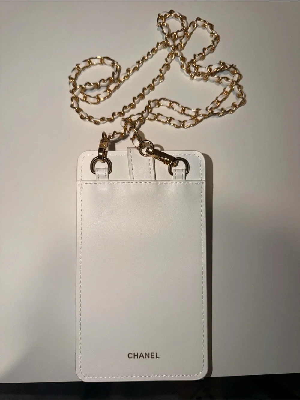 CHANEL compact white