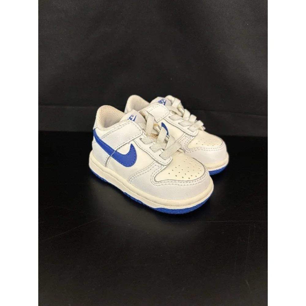 Baby Nike Blue Dunks size 3c barely worn