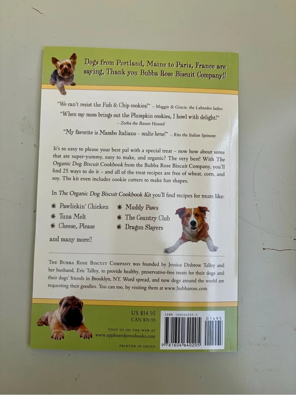The Organic Dog Cookbook Kit with Cookie Cutters