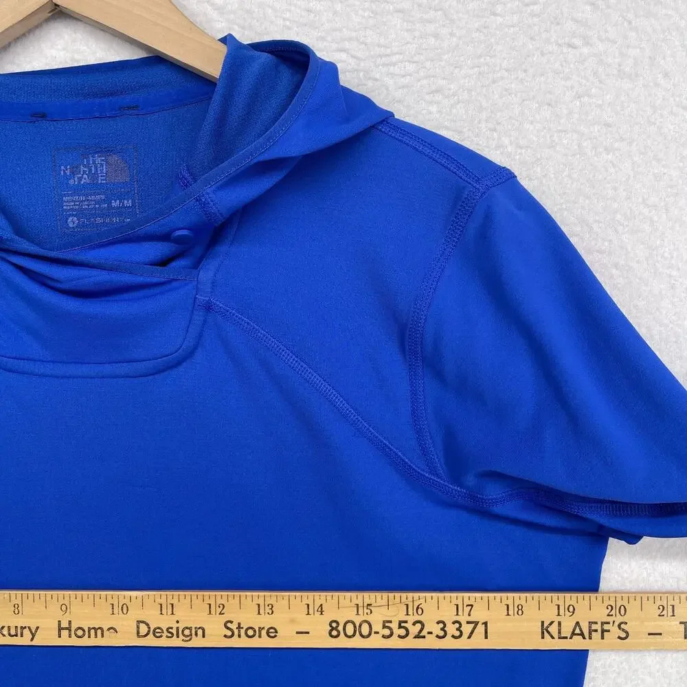 THE NORTH FACE Shirt Mens M FLASHDRY Dome Pullover Hoodie UPF50 Hiking Running