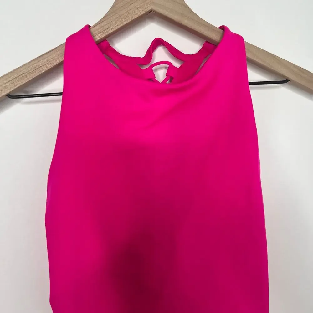 Alo Yoga Movement Bra Open Up Neon Pink Women’s Medium