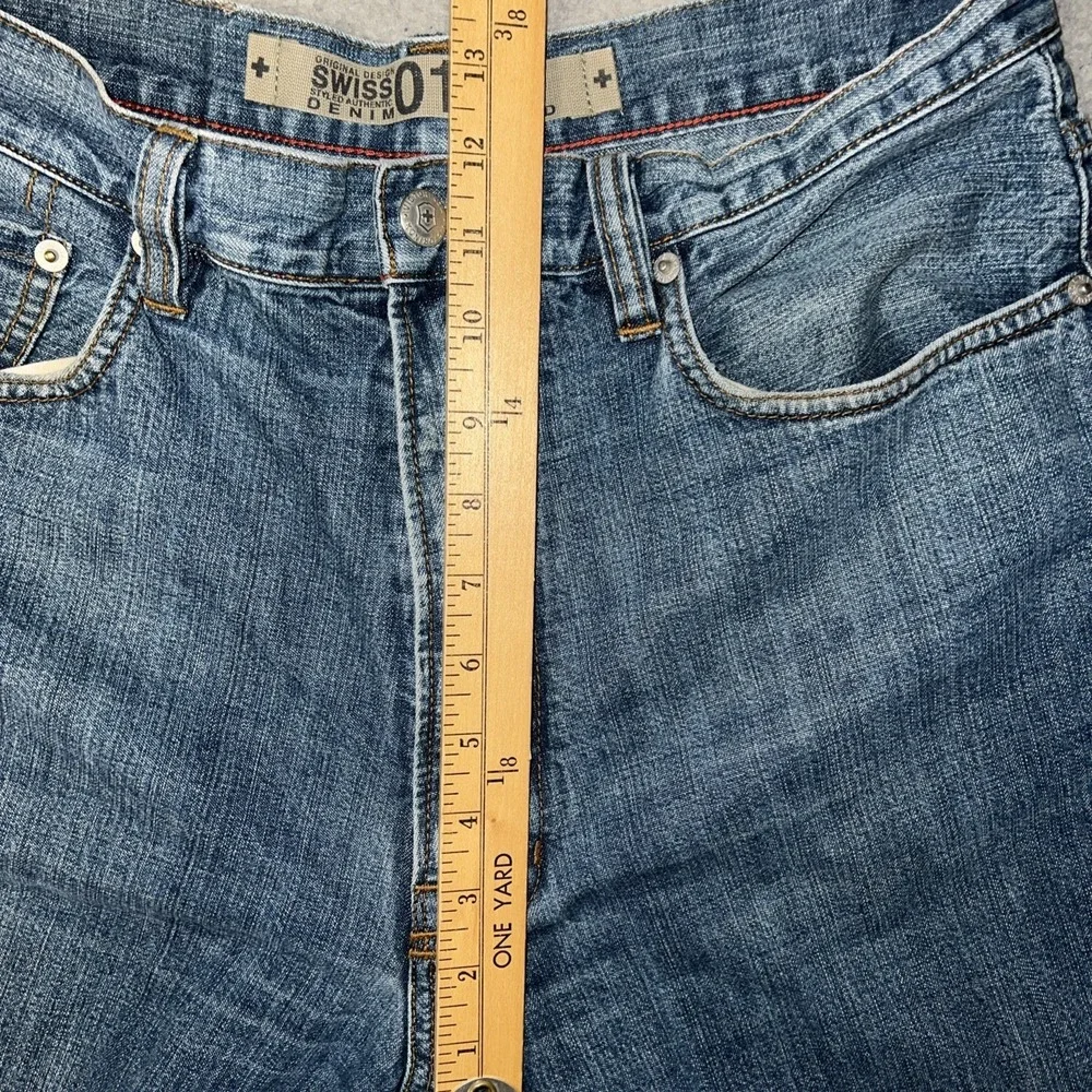 VTG Swiss Army Victorinox 01 Jeans Men's 32x32 (30x30) Blue Denim Relaxed Pants