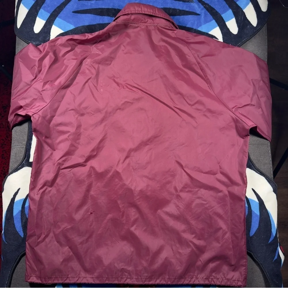 Vintage 80s Men's Maroon L Windbreaker Jacket by SPORTSMASTER