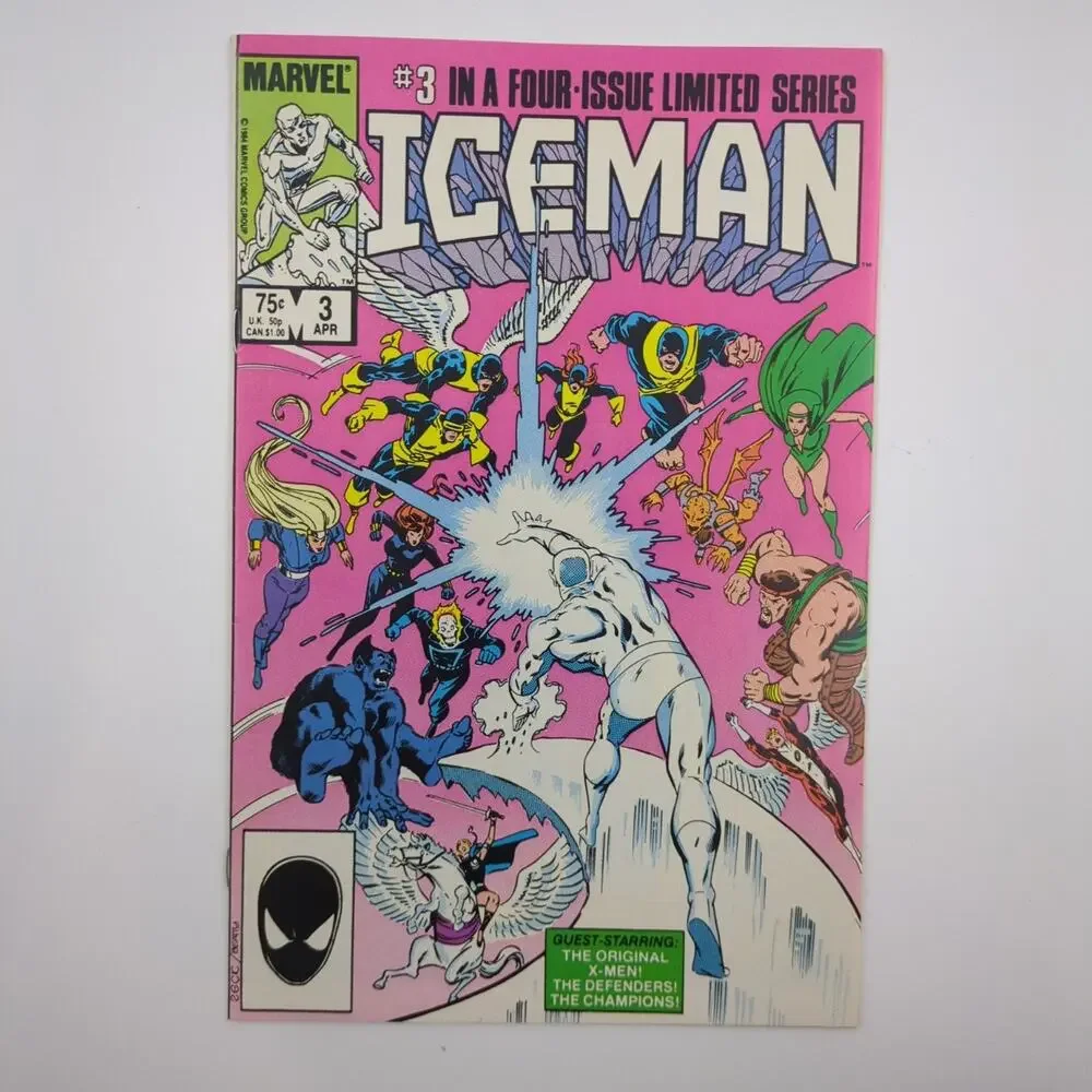 Iceman Comic Lot of 3 Issues #1-3 Marvel Copper Age Newsstand Direct X-Men 1984