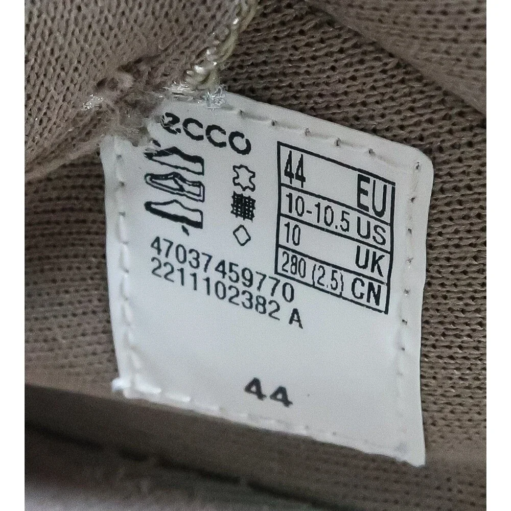 ECCO Soft 7 Tie 2.0 Sneaker Lace Up Low Top Men's US 10-10.5 EU 44 Slate