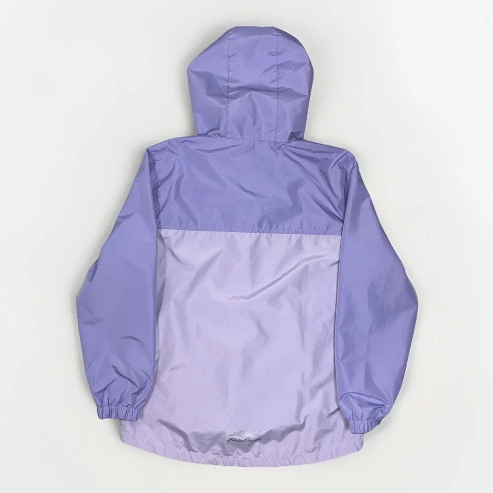 Eddie Bauer Kids Windbreaker Jacket Lavender Long Sleeve Girls Large 14-16