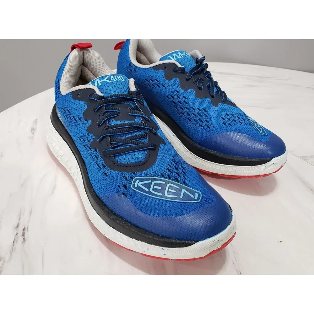 NEW NO BOX MEN SZ 7 Keen WK400 Walking Shoes Sneakers Austern Red Carpet 1027473