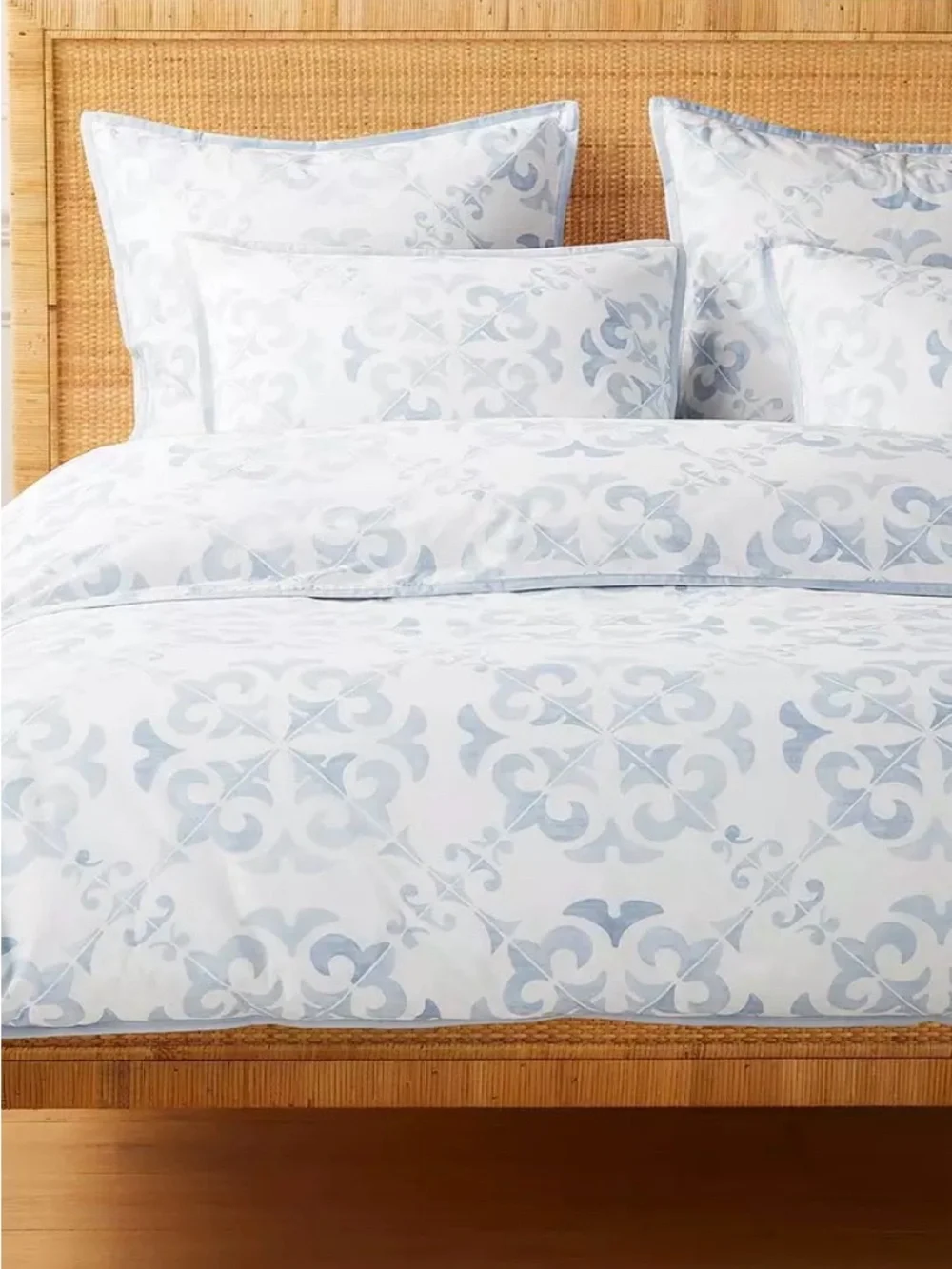Serena & Lily duvet bedroom percale