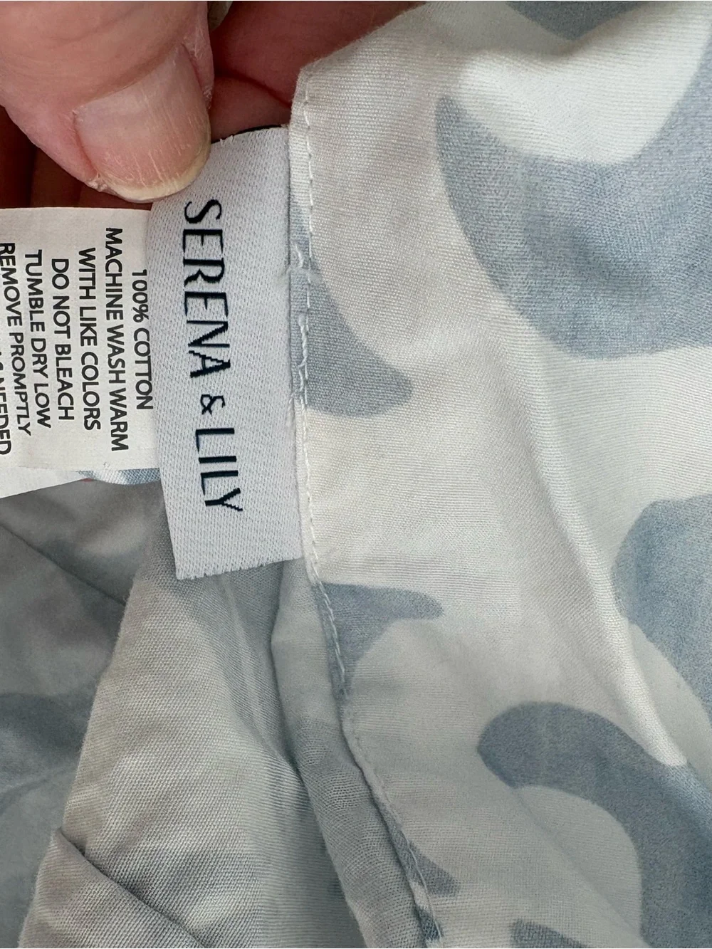 Serena & Lily daily use duvet
