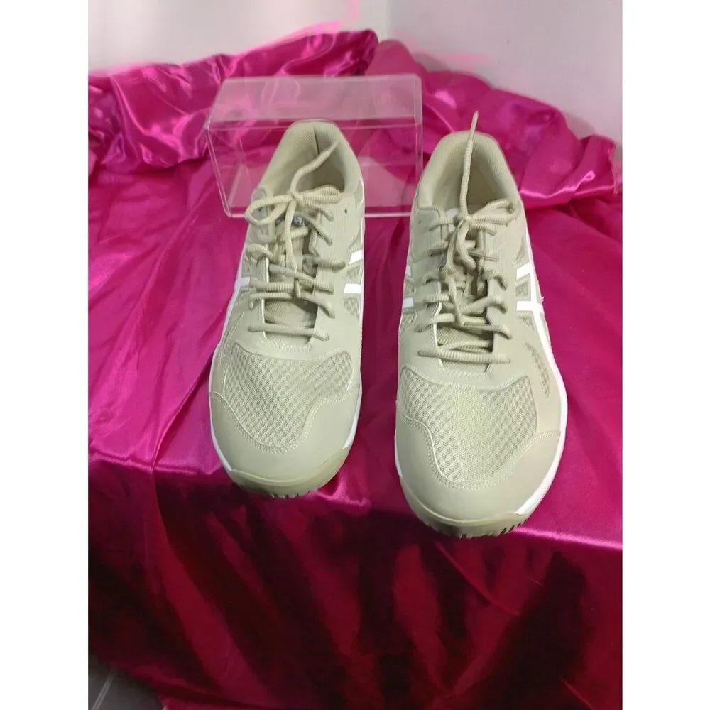 Asics Mens SZ 15 Upcourt 6 Volleyball Court Shoe Kacki 1071A104-101.