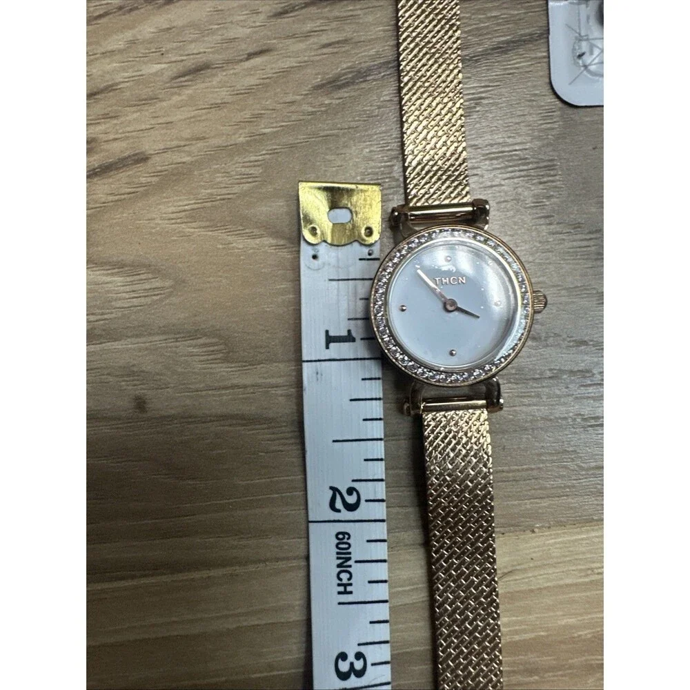 Mesh Band Quartz Analog Watch, Size OS - Rose Gold Women's