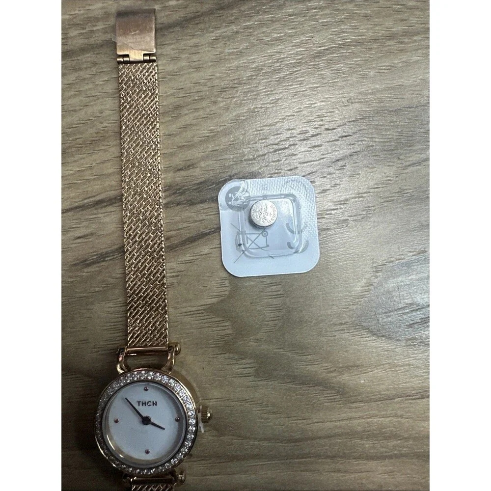 Mesh Band Quartz Analog Watch, Size OS - Rose Gold Women's
