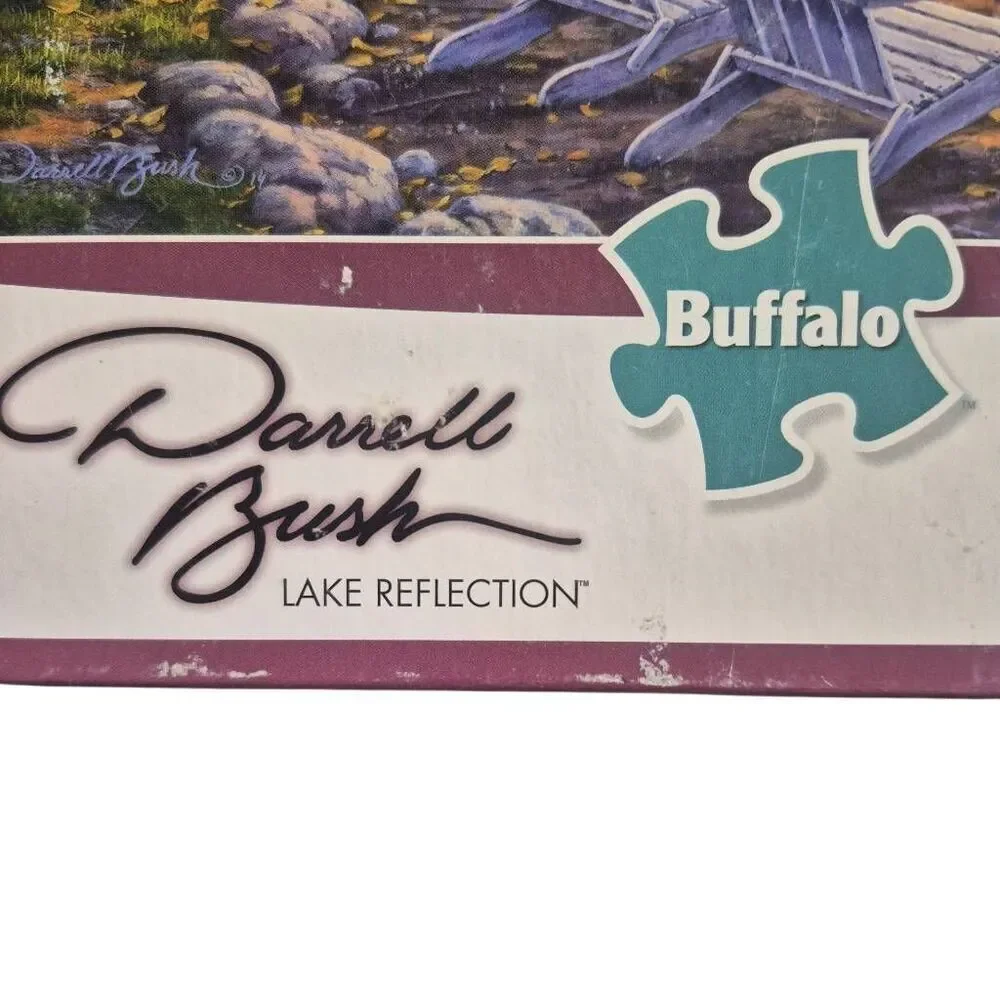 Buffalo Games Darrell Bush Lake Reflection 1000 pc Jigsaw Puzzle USED