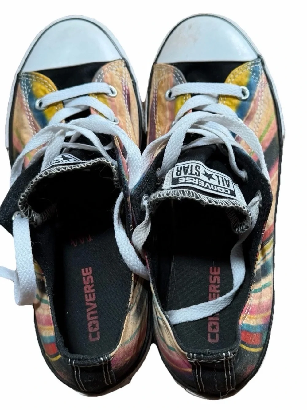 Converse Chuck Taylor All Star Low Top Multicolored Stripe Sz 4 Kids/6 Women