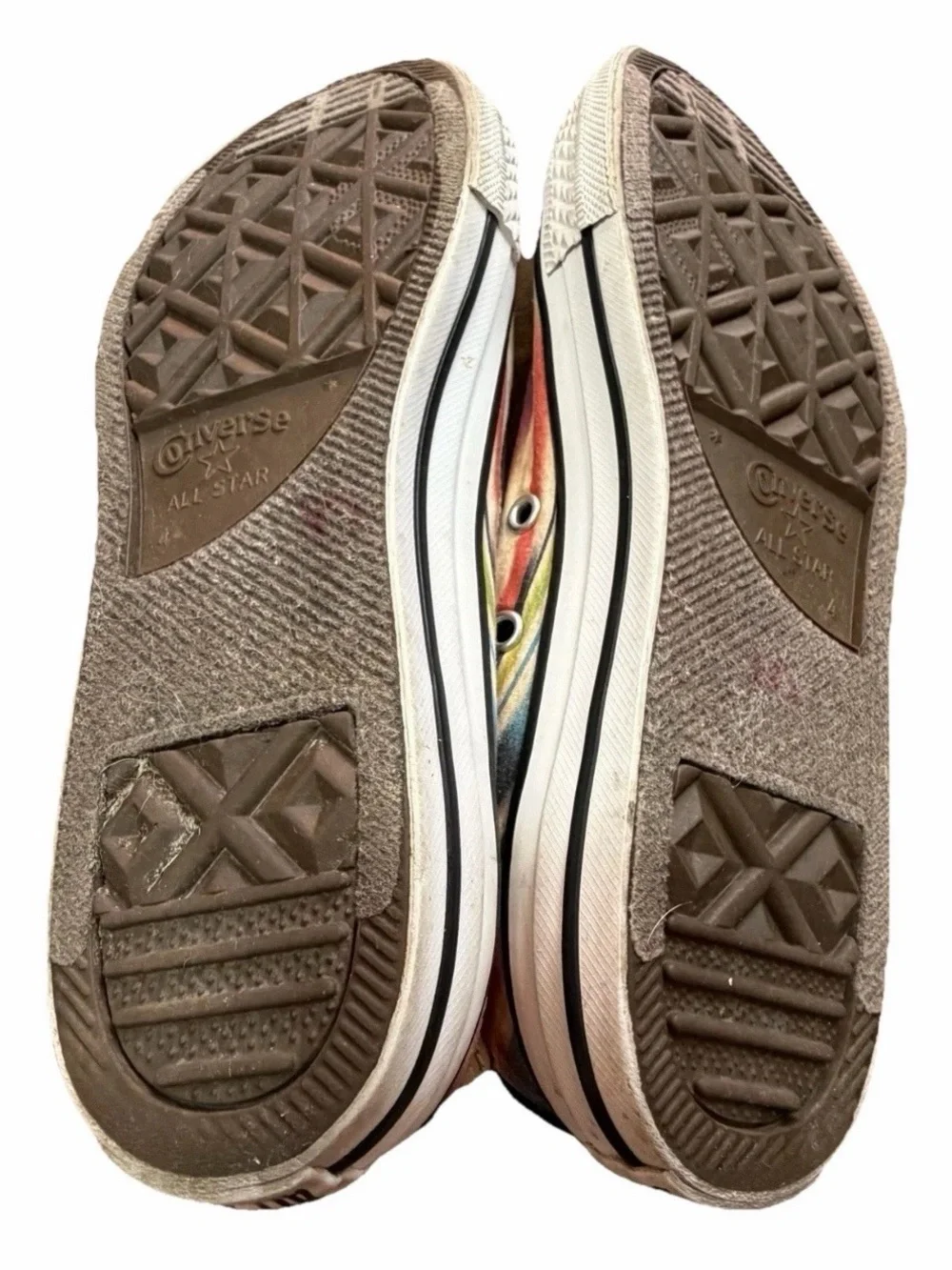 Converse Chuck Taylor All Star Low Top Multicolored Stripe Sz 4 Kids/6 Women