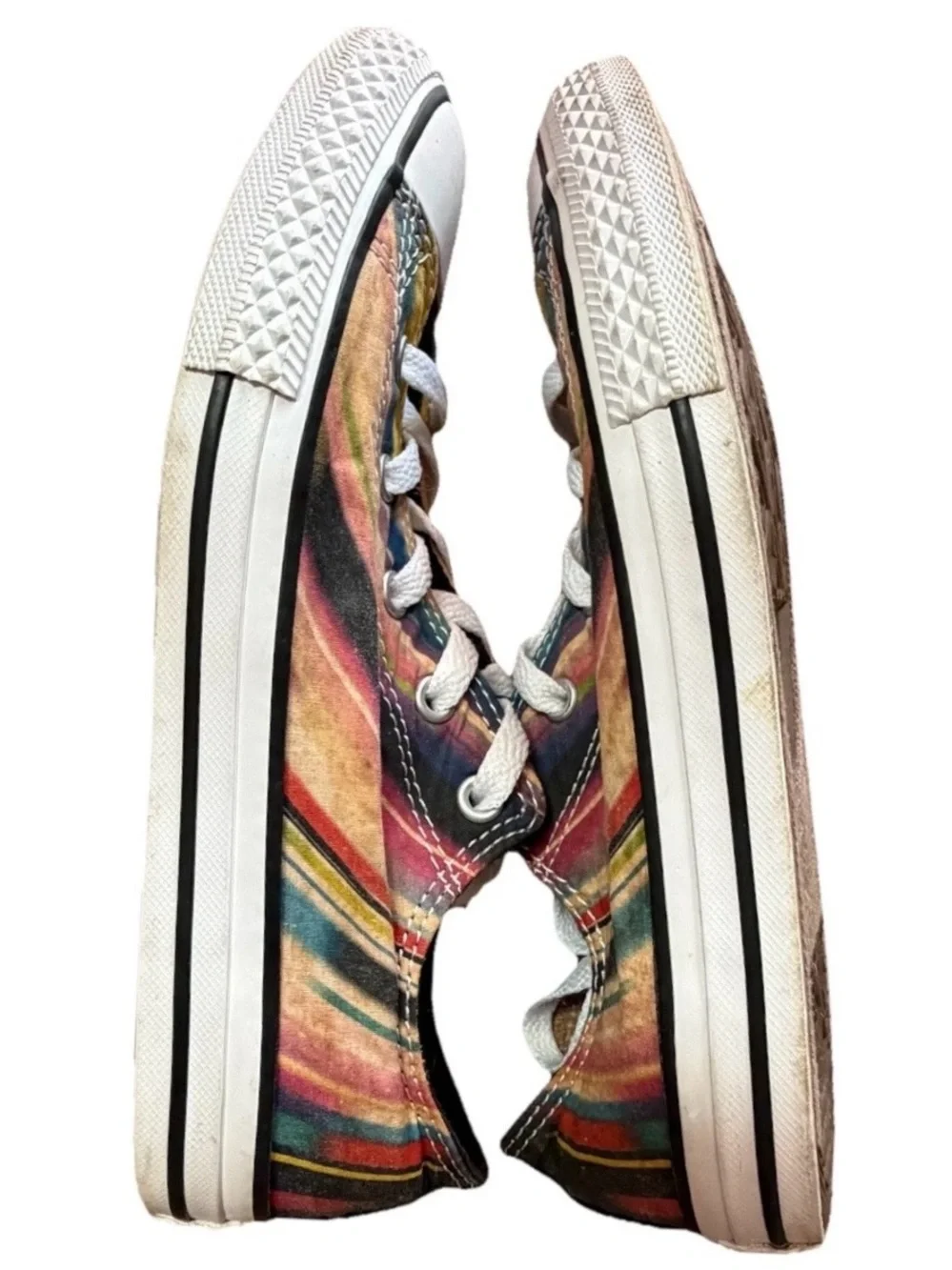 Converse Chuck Taylor All Star Low Top Multicolored Stripe Sz 4 Kids/6 Women