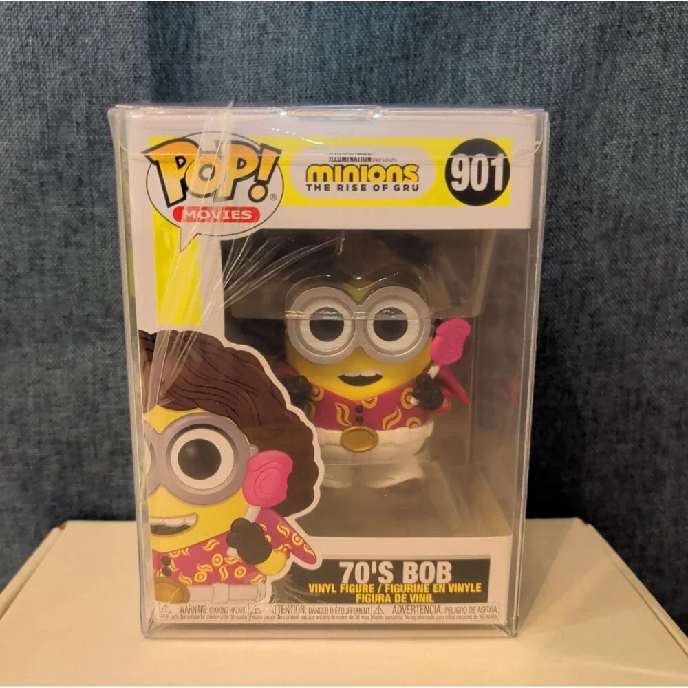 Funko Pop! Movies 901 70s Bob Minions Rise of Gru Vinyl Figure NIB
