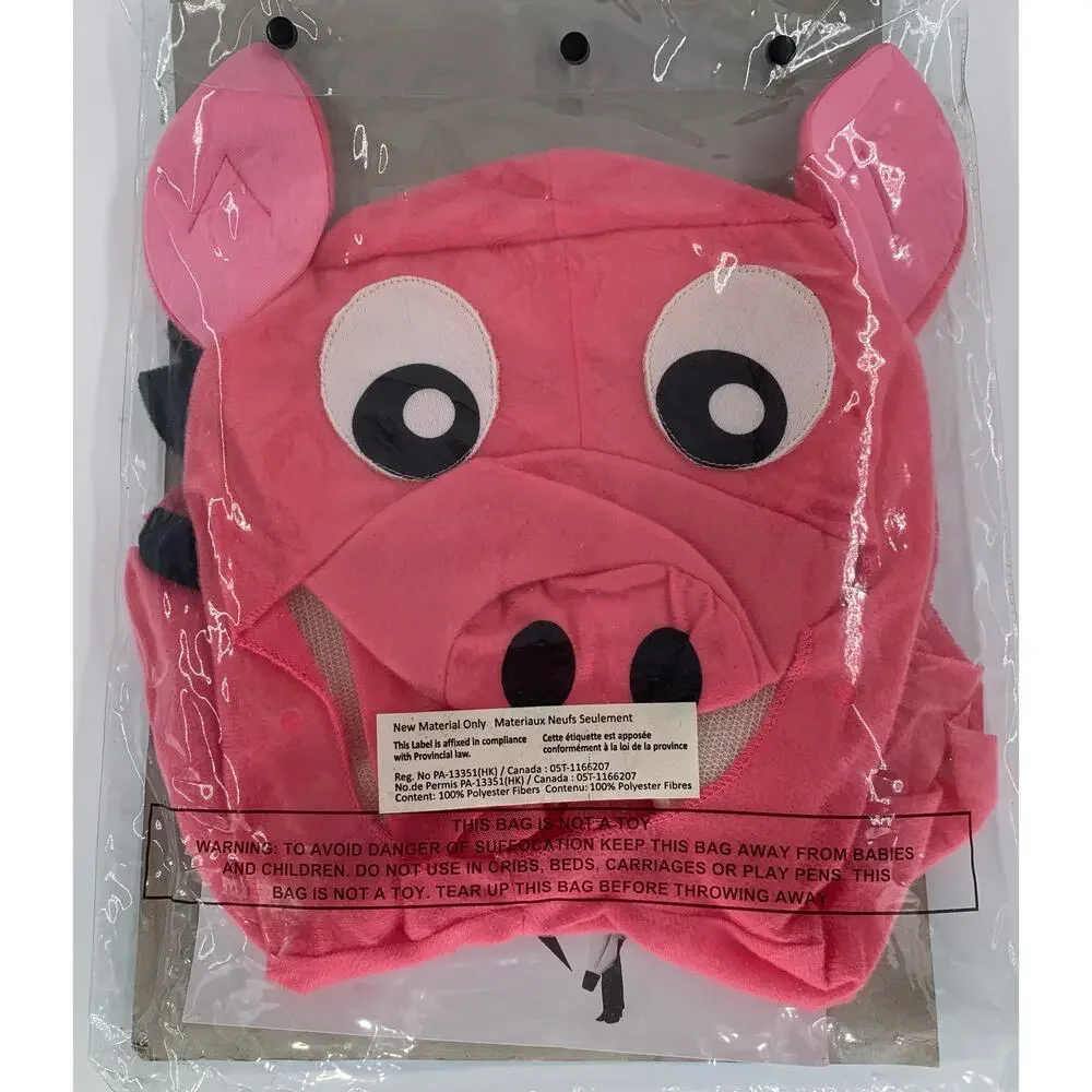 Rasta Imposta Costume Childs Pig Size 7-10 Animal Kits Headpiece Gloves Pink