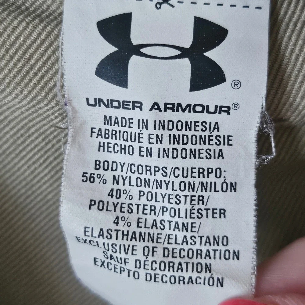 Under Armour Mens Khaki Golf Shorts Flat Front Performance Tan Size 38 Golfcore