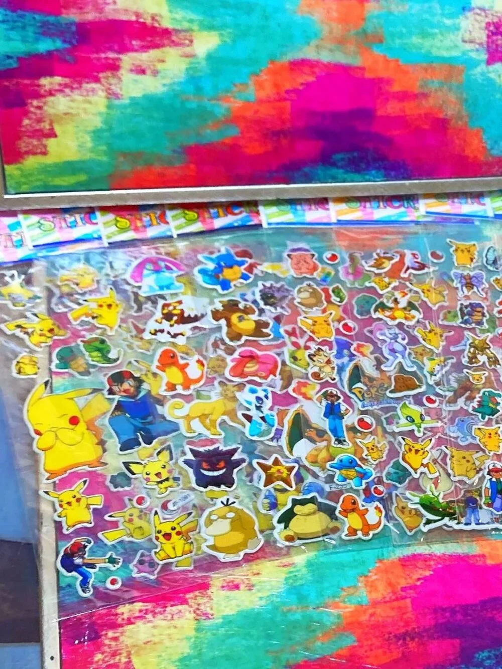 MY POKEMON PUFFY FOAM STICKER COLLECTION LOT