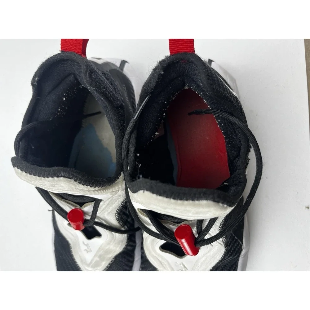 Nike LeBron 19 Low Men's 7.5 Basketball Shoes Black White Red