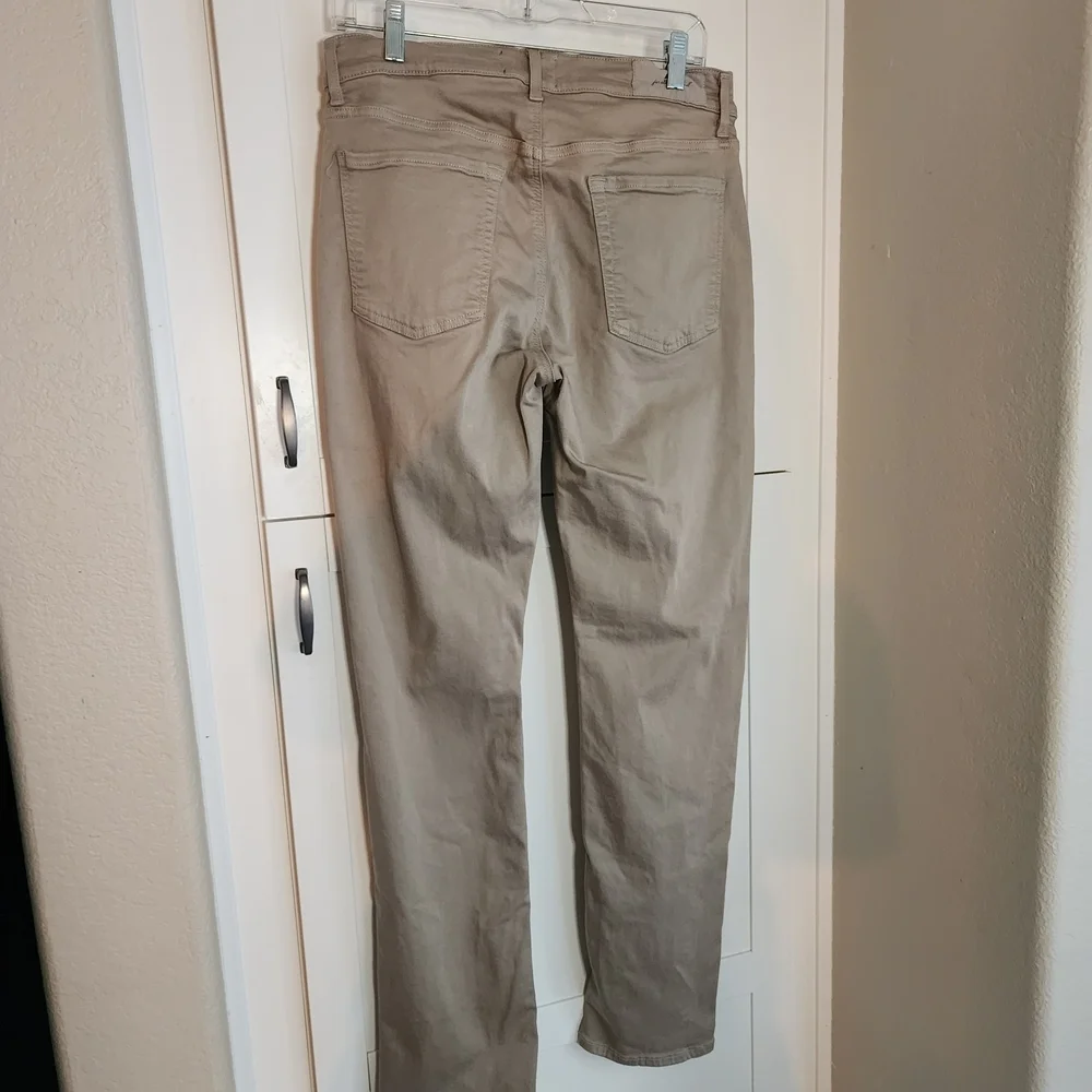7 For All Mankind Khaki Straight-Leg Pants